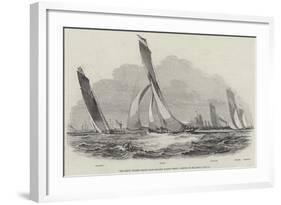 The Royal Thames Yacht Club, Sailing Match-null-Framed Premium Giclee Print