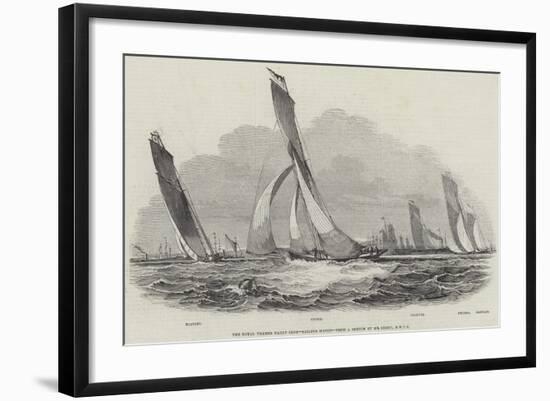 The Royal Thames Yacht Club, Sailing Match-null-Framed Premium Giclee Print