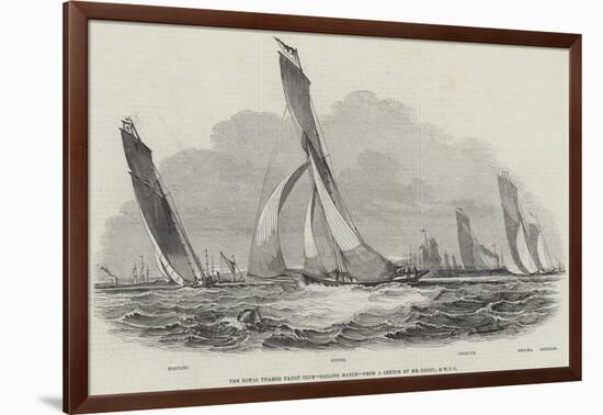 The Royal Thames Yacht Club, Sailing Match-null-Framed Giclee Print