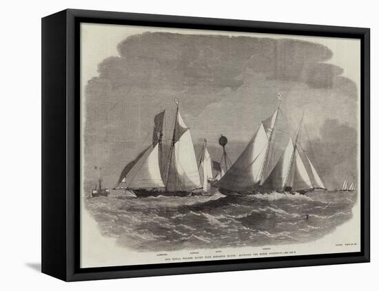 The Royal Thames Yacht Club Schooner Match, Rounding the Mouse Lightship-Edwin Weedon-Framed Stretched Canvas