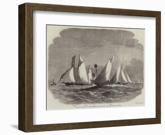 The Royal Thames Yacht Club Schooner Match, Rounding the Mouse Lightship-Edwin Weedon-Framed Giclee Print