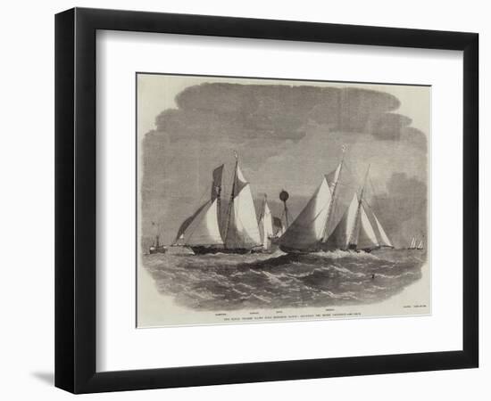 The Royal Thames Yacht Club Schooner Match, Rounding the Mouse Lightship-Edwin Weedon-Framed Giclee Print