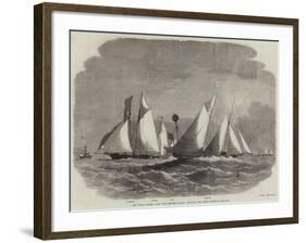 The Royal Thames Yacht Club Schooner Match, Rounding the Mouse Lightship-Edwin Weedon-Framed Giclee Print