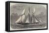 The Royal Thames Yacht Club Schooner-Match, the Xantha and Gloriana Rounding at the Nore-Edwin Weedon-Framed Stretched Canvas