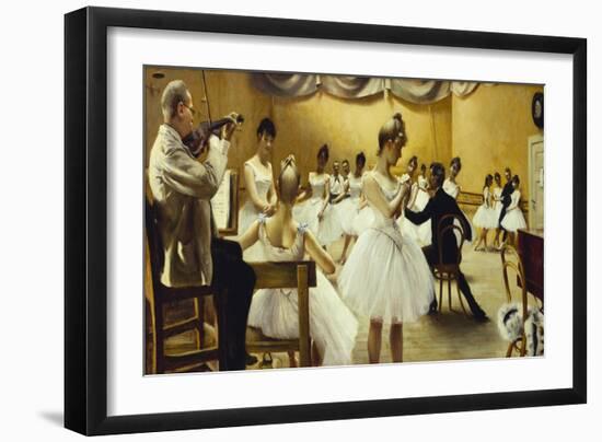 The Royal Theatre's Ballet School, 1889-Paul Fischer-Framed Premium Giclee Print