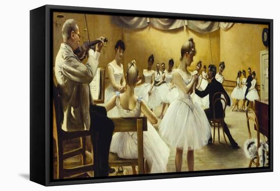 The Royal Theatre's Ballet School, 1889-Paul Fischer-Framed Stretched Canvas