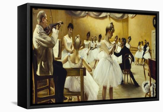 The Royal Theatre's Ballet School-Paul Fischer-Framed Stretched Canvas