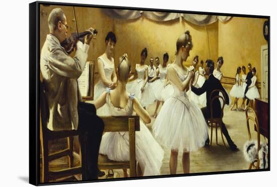 The Royal Theatre's Ballet School-Paul Fischer-Framed Stretched Canvas