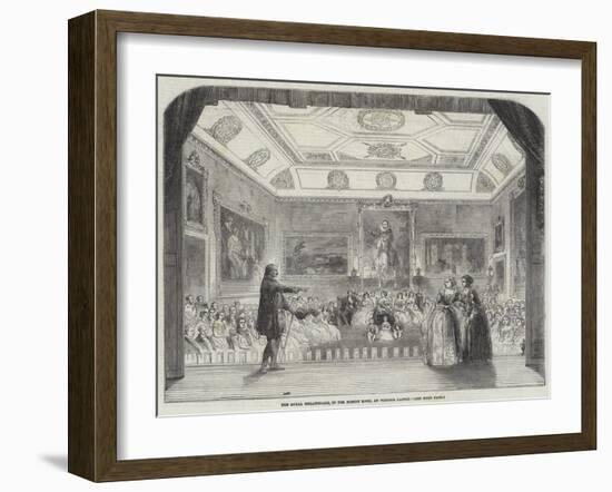 The Royal Theatricals, in the Rubens Room, at Windsor Castle-null-Framed Giclee Print