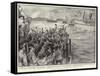 The Royal Tour, Cheering the Ophir on Her Departure from Gibraltar-Sydney Prior Hall-Framed Stretched Canvas