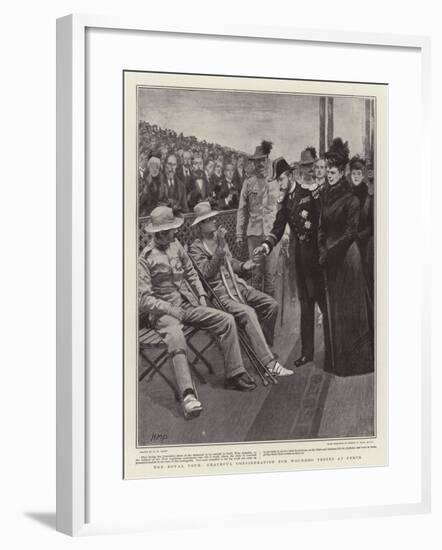 The Royal Tour, Graceful Consideration for Wounded Troops at Perth-Henry Marriott Paget-Framed Giclee Print