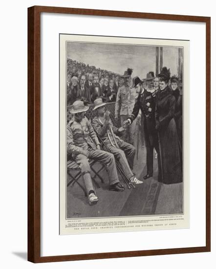 The Royal Tour, Graceful Consideration for Wounded Troops at Perth-Henry Marriott Paget-Framed Giclee Print