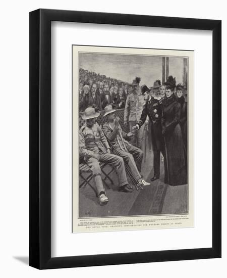 The Royal Tour, Graceful Consideration for Wounded Troops at Perth-Henry Marriott Paget-Framed Premium Giclee Print