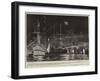 The Royal Tour, Illuminations at Malta on the Night of the Departure of the Ophir-Charles Edward Dixon-Framed Giclee Print