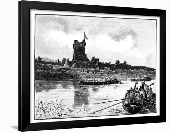 The Royal Tour in Ireland, Visit to Ross Castle, Killarney, 1887-William Barnes Wollen-Framed Giclee Print