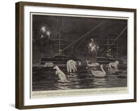 The Royal Tour, the Illuminations and Water Carnival in the Harbour at Malta-Joseph Nash-Framed Giclee Print