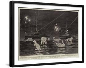 The Royal Tour, the Illuminations and Water Carnival in the Harbour at Malta-Joseph Nash-Framed Giclee Print