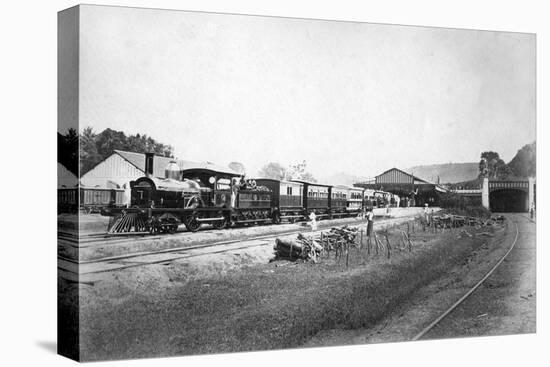 The Royal Train Leaving Kandy Station, Sri Lanka, C1910s-null-Stretched Canvas