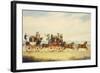 The Royal Union Coach Passing the Alexander Leeds Coach-James Pollard-Framed Giclee Print