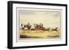 The Royal Union Coach Passing the Alexander Leeds Coach-James Pollard-Framed Giclee Print