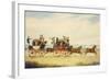 The Royal Union Coach Passing the Alexander Leeds Coach-James Pollard-Framed Giclee Print