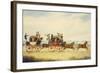 The Royal Union Coach Passing the Alexander Leeds Coach-James Pollard-Framed Giclee Print