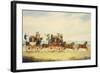 The Royal Union Coach Passing the Alexander Leeds Coach-James Pollard-Framed Giclee Print