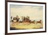 The Royal Union Coach Passing the Alexander Leeds Coach-James Pollard-Framed Giclee Print