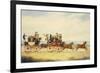 The Royal Union Coach Passing the Alexander Leeds Coach-James Pollard-Framed Giclee Print