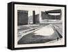 The Royal Victoria and Albert Docks North Woolwich-null-Framed Stretched Canvas