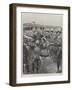 The Royal Visit to Aldershot, the Scots Greys Trotting Past the Queen-William Heysham Overend-Framed Giclee Print