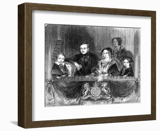 The Royal Visit to Astleys, 1846.-null-Framed Art Print