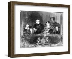 The Royal Visit to Astleys, 1846.-null-Framed Art Print