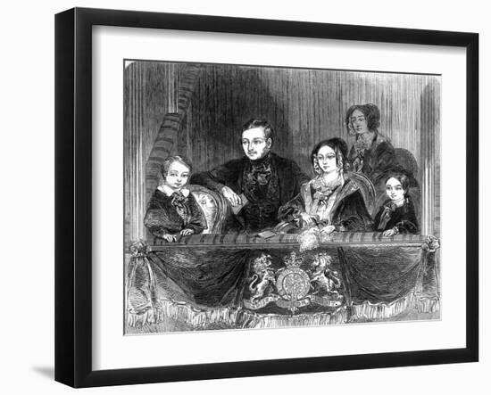 The Royal Visit to Astleys, 1846.-null-Framed Art Print