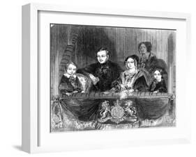 The Royal Visit to Astleys, 1846.-null-Framed Art Print