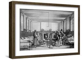 The Royal Visit to Brompton Hospital, 1850s-John Tenniel-Framed Giclee Print