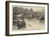 The Royal Visit to Cornwall, the Prince and Princess of Wales on the River Fal-null-Framed Giclee Print