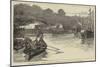 The Royal Visit to Cornwall, the Prince and Princess of Wales on the River Fal-null-Mounted Giclee Print