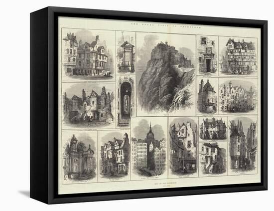 The Royal Visit to Edinburgh-Samuel Read-Framed Stretched Canvas
