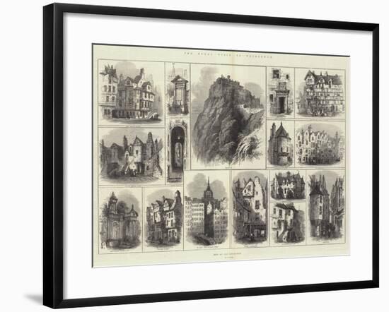 The Royal Visit to Edinburgh-Samuel Read-Framed Giclee Print