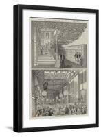 The Royal Visit to Hatfield House-null-Framed Giclee Print