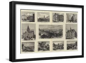 The Royal Visit to Huddersfield-Frank Watkins-Framed Giclee Print