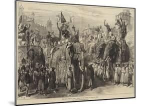 The Royal Visit to India, Arrival of the Prince of Wales at Agra-null-Mounted Giclee Print
