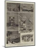 The Royal Visit to India, Bombay, Some of the Illuminations-null-Mounted Giclee Print