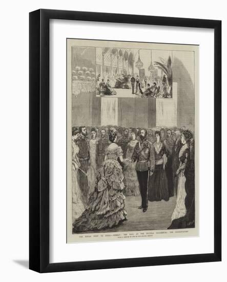 The Royal Visit to India, Bombay, the Ball at the Byculla Club-House, the Conservatory-Joseph Nash-Framed Giclee Print