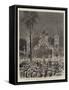 The Royal Visit to India, Illuminations on the Road to Parell-null-Framed Stretched Canvas