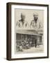 The Royal Visit to India, Prisoners Preparing the Decorations, Bombay-null-Framed Giclee Print