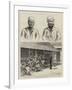 The Royal Visit to India, Prisoners Preparing the Decorations, Bombay-null-Framed Giclee Print