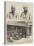 The Royal Visit to India, Prisoners Preparing the Decorations, Bombay-null-Stretched Canvas