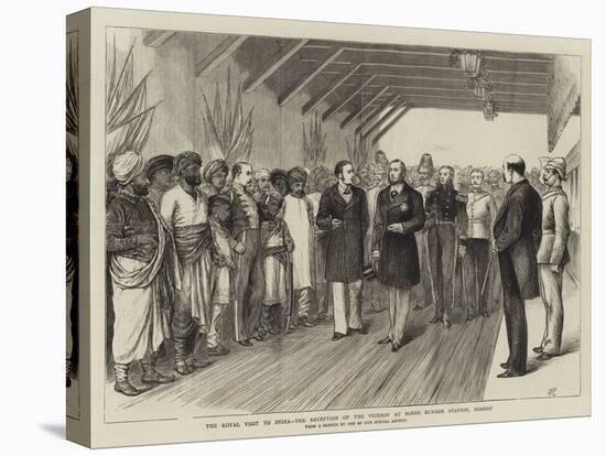 The Royal Visit to India, the Reception of the Viceroy at Boree Bunder Station, Bombay-William Ralston-Stretched Canvas